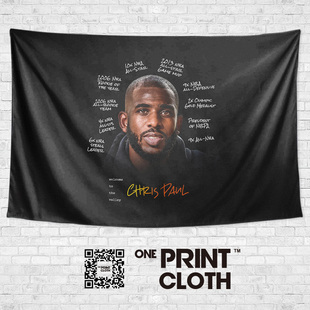 CP3克里斯保罗paul篮球主题周边鞋柜装饰海报墙布挂毯背景布挂布