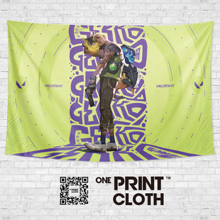 Gekko盖可克无畏契约瓦罗兰特周边宿舍卧室装饰遮丑背景墙布挂布