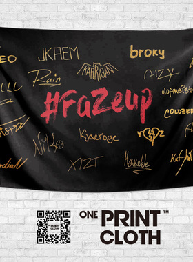 FAZE战队CSGO反恐精英电竞海报粉丝应援旗帜周边装饰背景挂布门帘