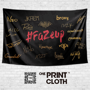 FAZE战队CSGO反恐精英电竞海报粉丝应援旗帜周边装 饰背景挂布门帘