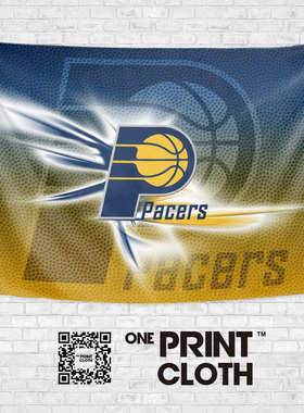 印第安纳步行者队Pacers篮球馆定制周边装饰背景墙布海报挂毯挂布