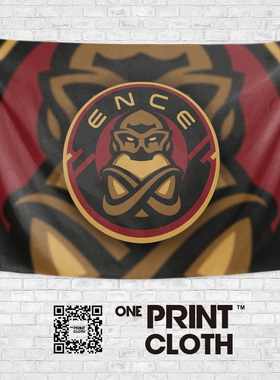 欧洲反恐精英ence电竞战队海报定制周边墙布装饰画背景布挂毯挂布