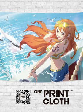 Nami娜美航海王日本动漫周边插画宿舍卧室装饰背景布墙布挂毯挂布