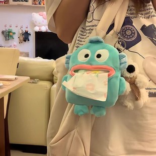 卡通小丑鱼纸抽盒背包挂件纸巾套 可爱小丑鱼小众车载纸巾盒可挂
