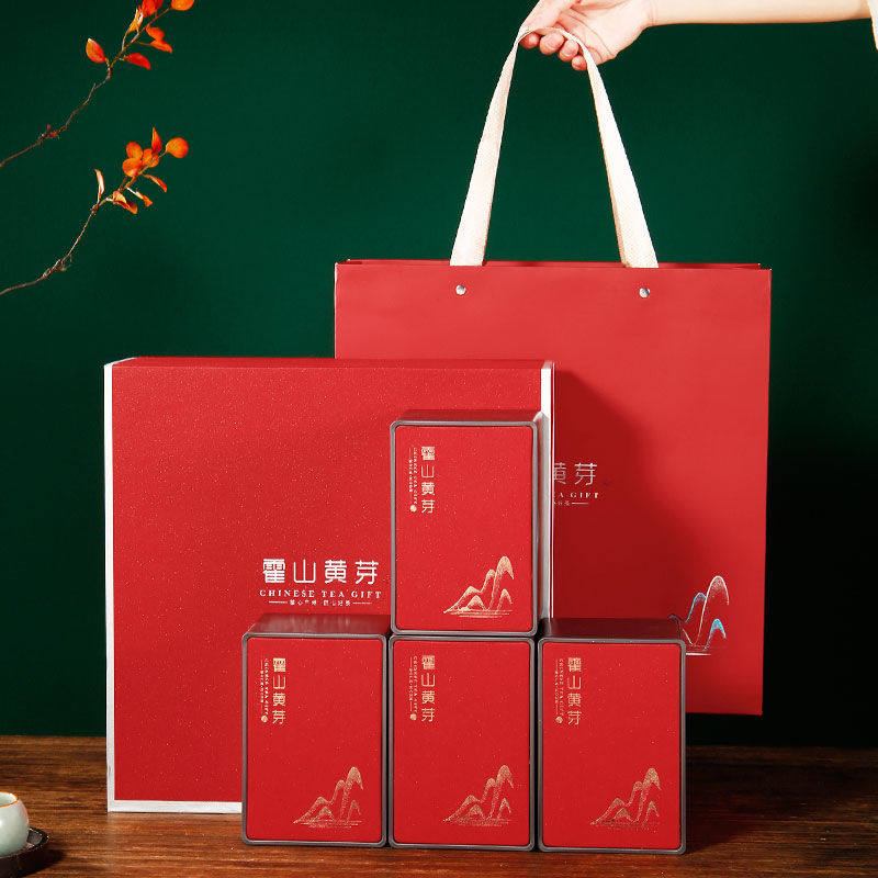 礼盒装霍山黄芽2024新茶叶雨前安徽高山手工闷黄茶春茶明前嫩正宗