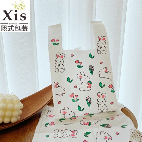 卡通塑料袋外卖打包袋加厚手提袋