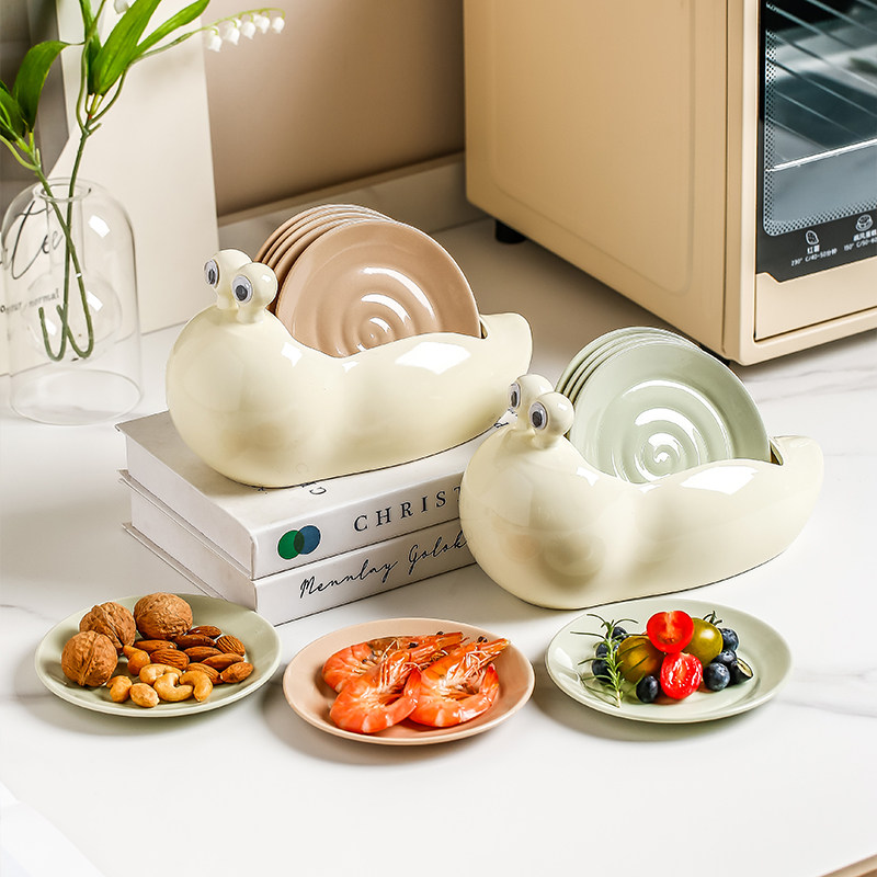 吐骨头盘碟家用食品级小碟子盘子陶瓷小吃碟餐桌垃圾盘碟