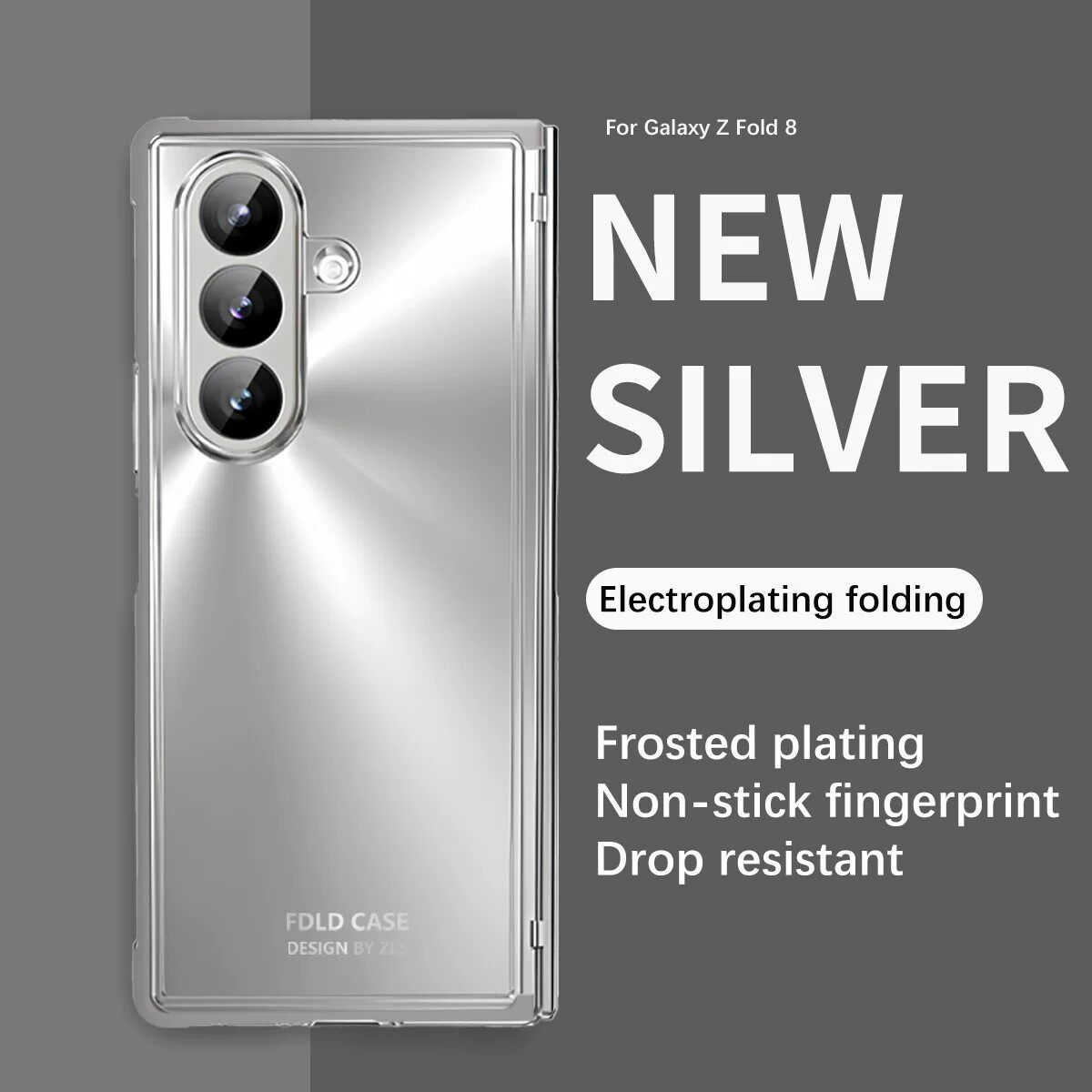 适用三星galaxy zfold8手机壳z fold7保护套电镀气囊foid8镜头全包f9660带中轴保护套f9760透明壳膜一体外壳