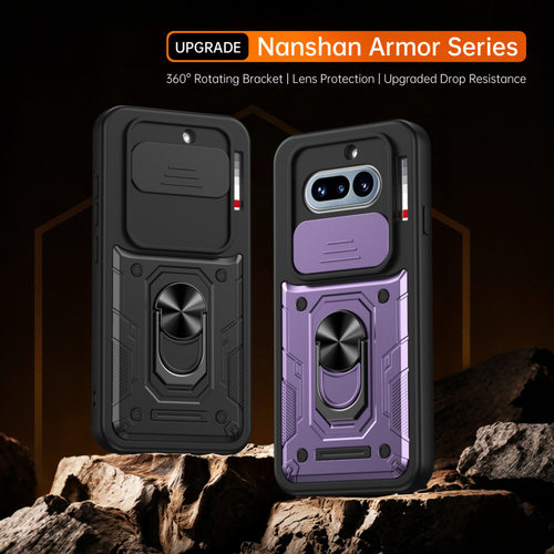 适用Nothing Phone (3a) Lite手机壳4A保护套镜头左右推窗NOTHINGPHONE4APRO磁吸指环支架全包防摔软边硬外壳