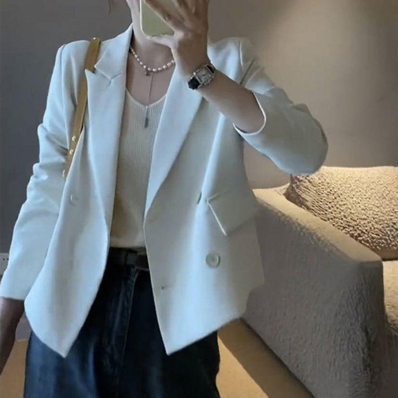 英国topwhit短款设计感小西装外套女春宽松高级感小个子西服上衣