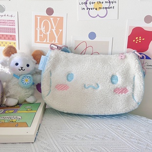 Doughnut甜甜圈玉桂狗库洛米布丁狗联名腋下包Kuromi斜挎包女手提