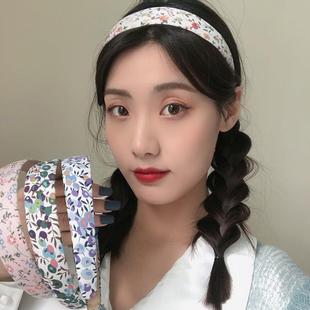 少女小清新碎花布艺发箍宽边发饰森系甜美日韩气质头饰D3