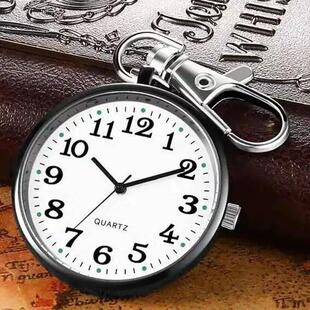 公务员考试夜光表怀表手表学生数字表钥匙扣防水挂表简约便携YH