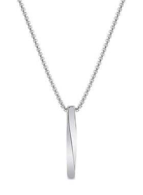 ins潮极简风螺旋长条项链