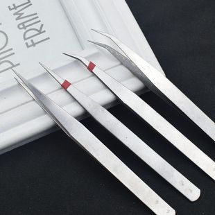 不锈钢尖头弯直镊子缝纫夹线头维修工具D3