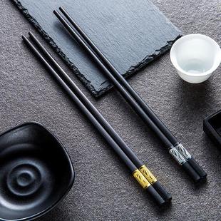 快子家庭非实木筷子餐厅不D1 筷子家用酒店餐具合金筷子日式