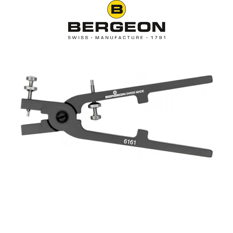博格BERGEON 6161 安装手表推杆和校正器钳子 瑞士专业修表工具