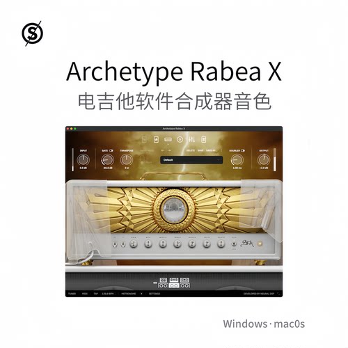 Archetype Rabea X 电吉他效果器 吉他手软件 合成器音色Win/Mac