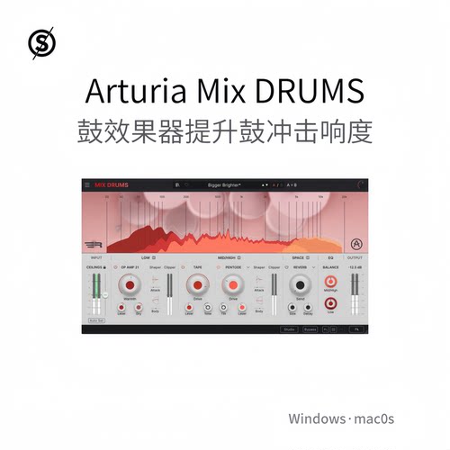 ArturiaMixDRUMS鼓处理器插件