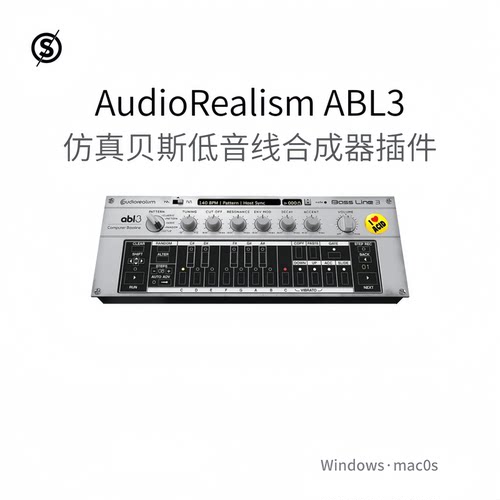 AudioRealism ABL3 模拟贝斯 低音线合成器插件 仿真引擎 Win/Mac