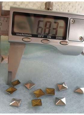 7MM手机美容材料包DIY铆钉烫钉烫片金字塔朋克铆钉银色方钉