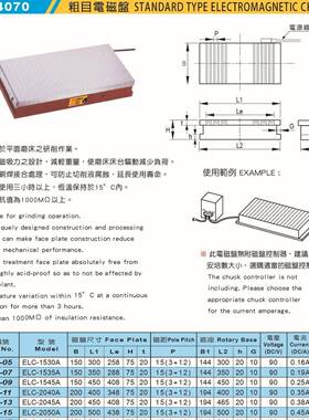 精密工具粗目电磁盘磨床电磁吸盘34070ECL-2040A