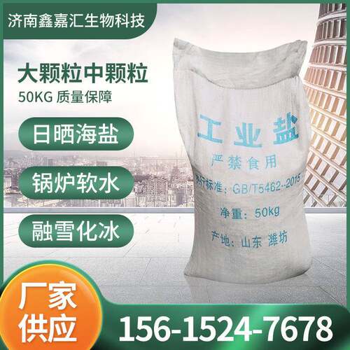 山东盐场现货供应工业盐大小颗粒日晒粗盐锅炉热敷水处理用海盐