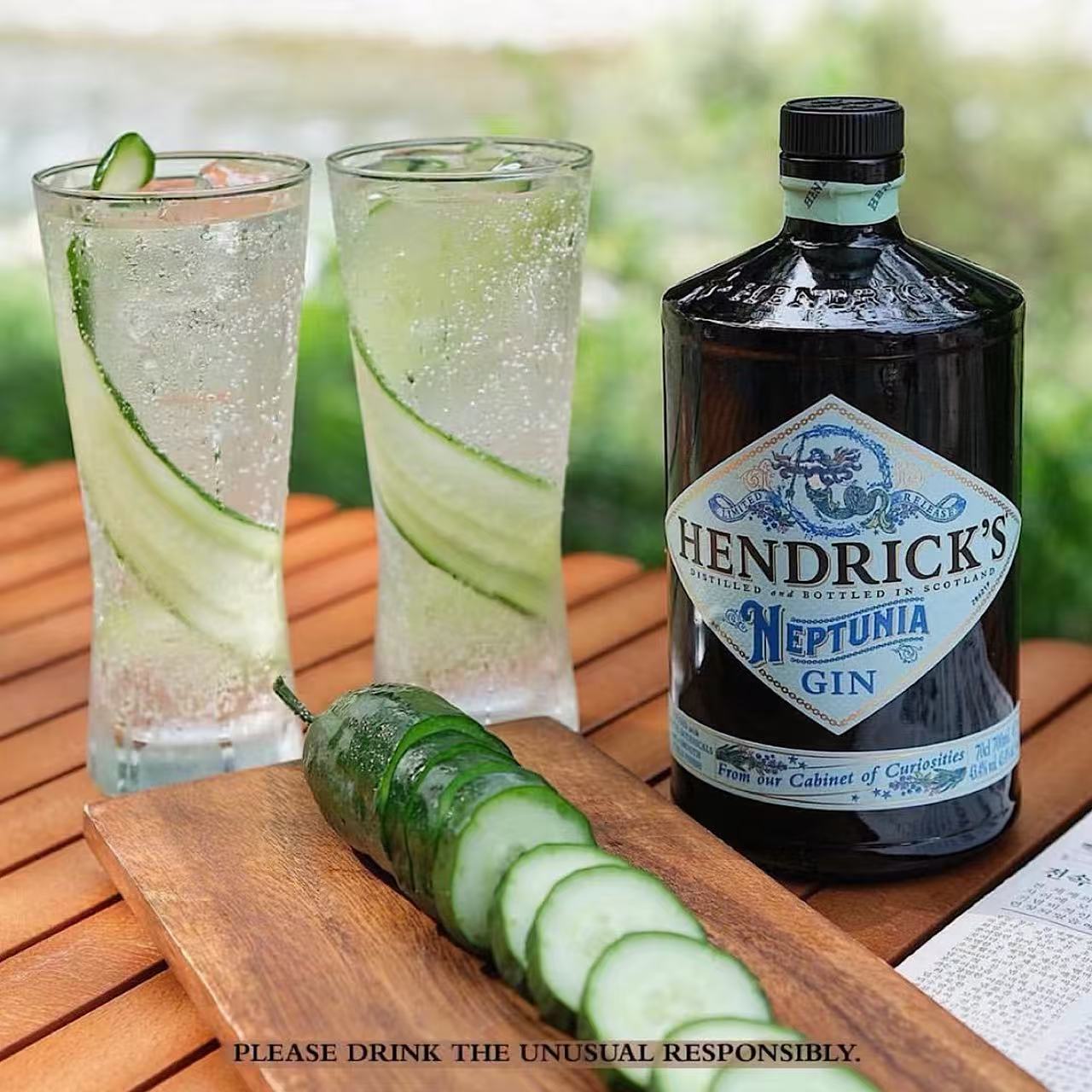 英国HENDRICKS GIN公益限定款增加海洋植物 亨德瑞克奈普特尼金酒
