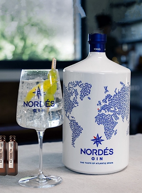西班牙进口诺迪斯金酒NORDES GIN爱上草本香杜松子酒金汤力鸡尾酒
