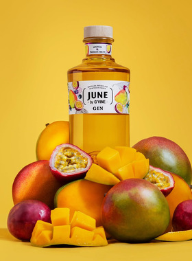 适合加冰纯饮 极具热情的热带水果 法国JUNE纪恩芒果百香果金酒