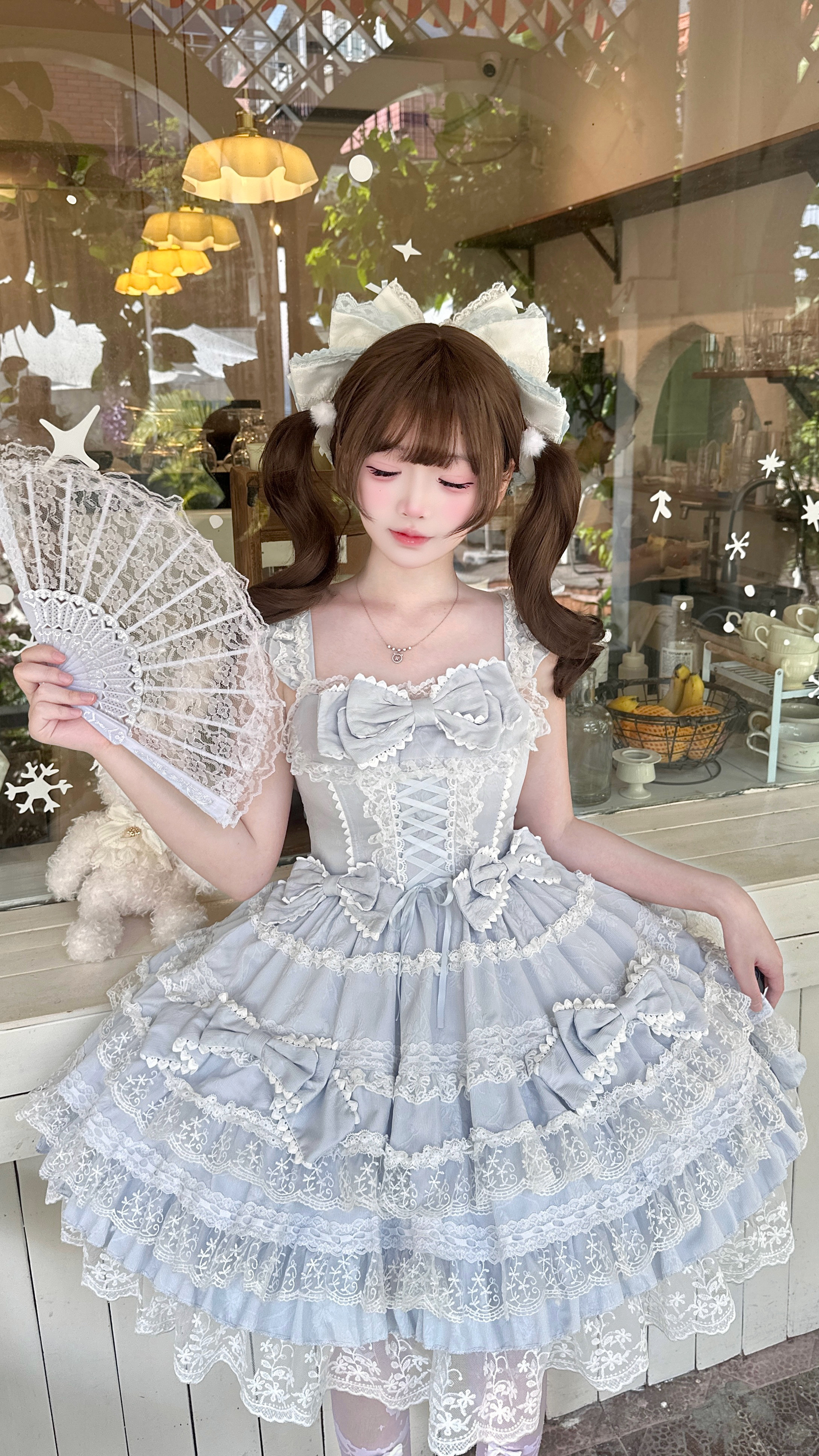 【海盐芭乐】YoYo酱原创设计Lolita洋装doll感jsk吊带连衣裙夏季