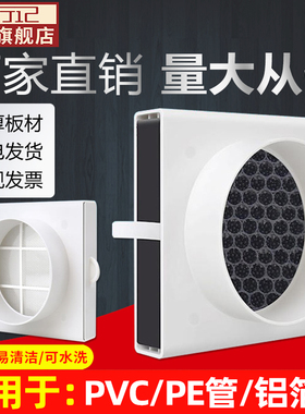 抽风机出风过滤网新风系统管道空气过滤器防蚊虫通风进风口前置箱