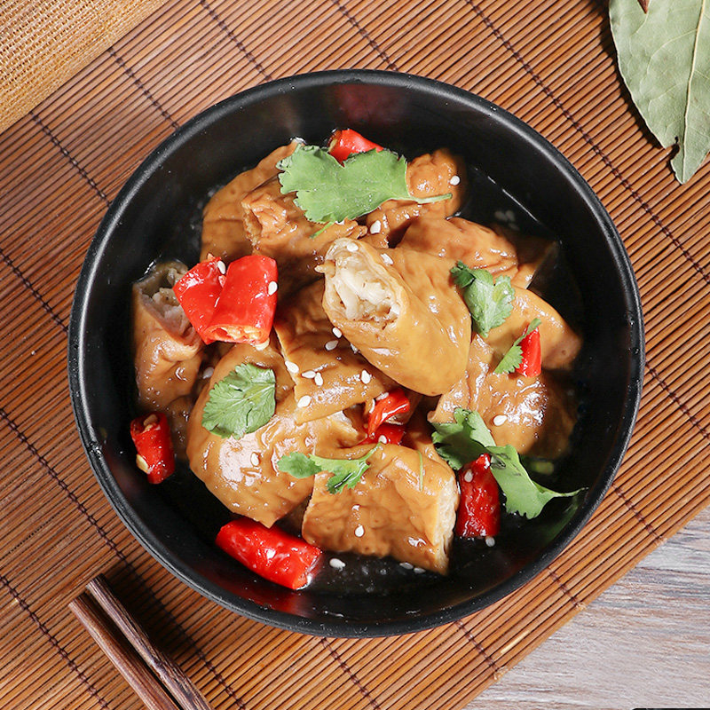 汇兴旺脆皮卤水大肠头腌制肥肠油炸冷冻半成品商用酒店农庄175g