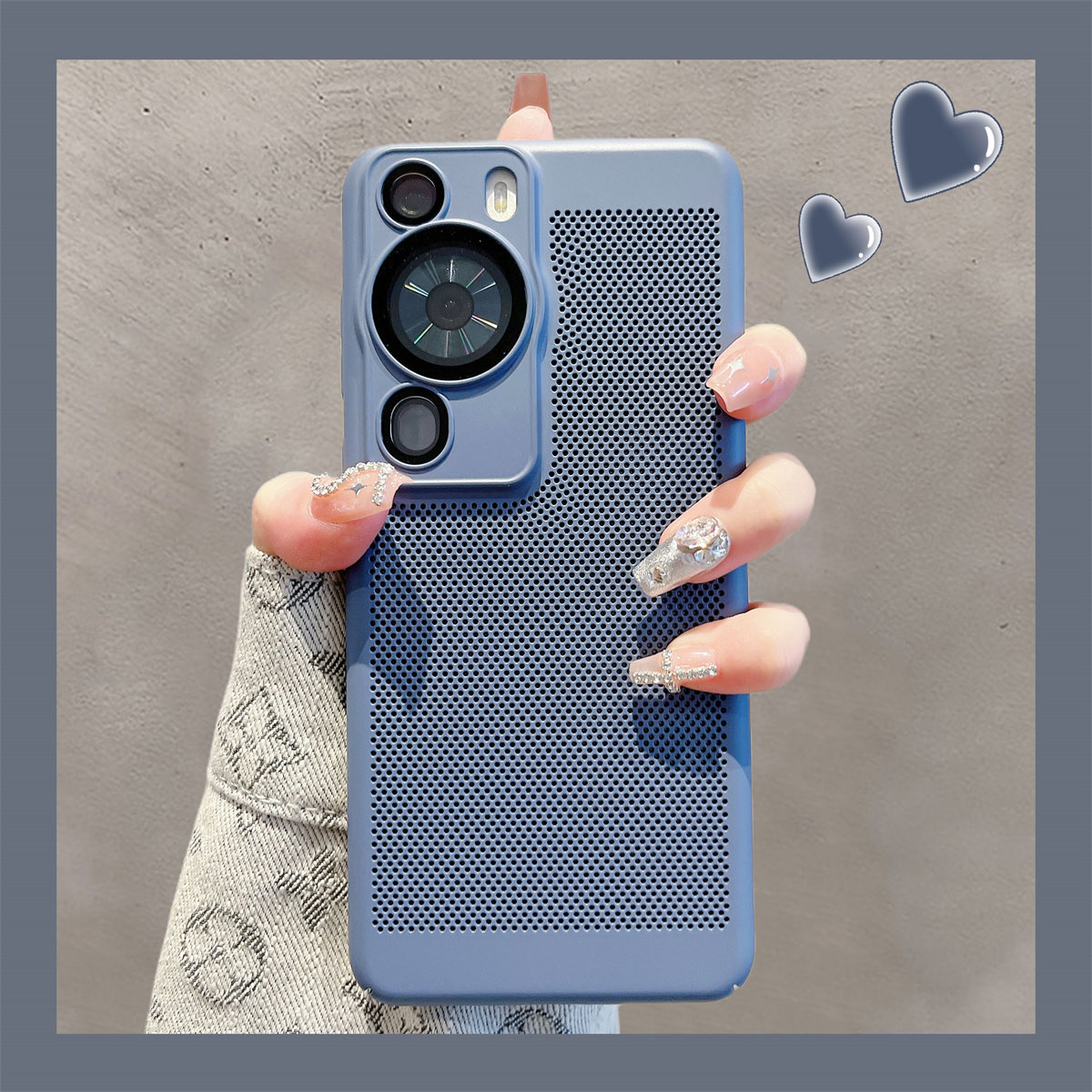 nova11PC镂空网格散热手机壳