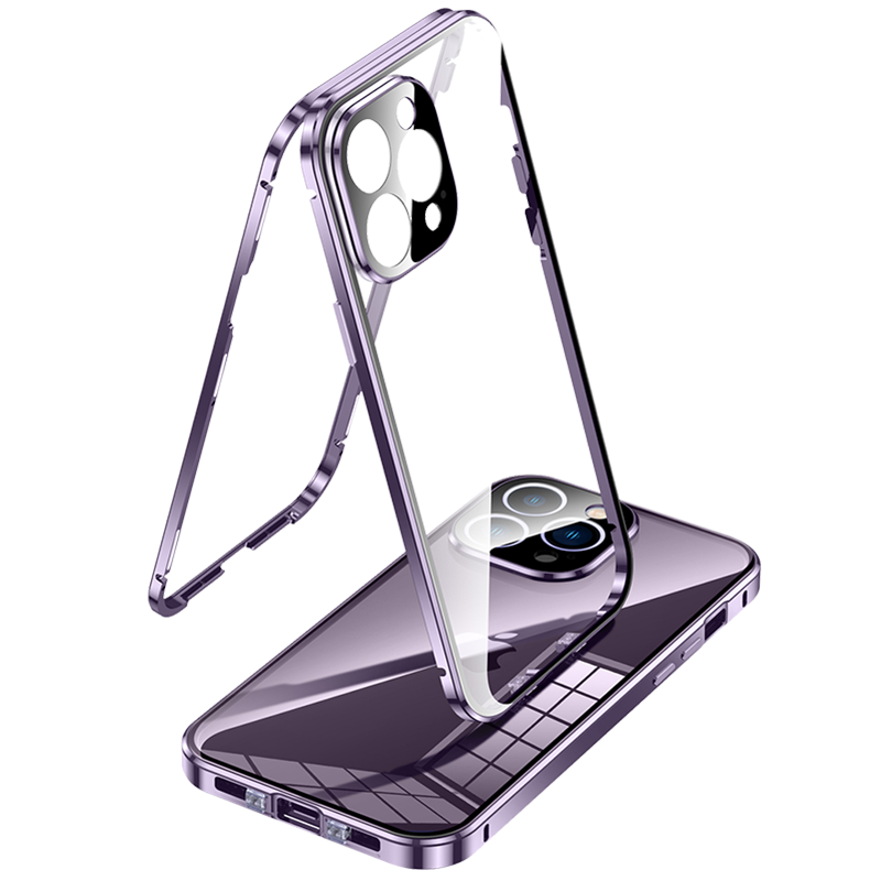 16promax双面全包iphone15plus苹果14pro防偷窥视手机壳镜头保护套13免贴膜12磁吸11防摔e散热新