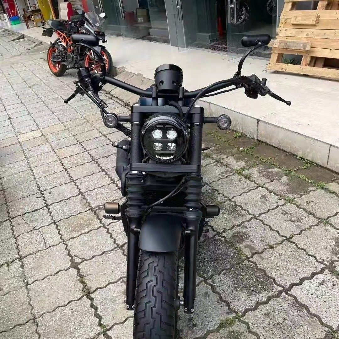 适用于本田CM300改装车把 CM500改装复古方向大雁把手把方向把