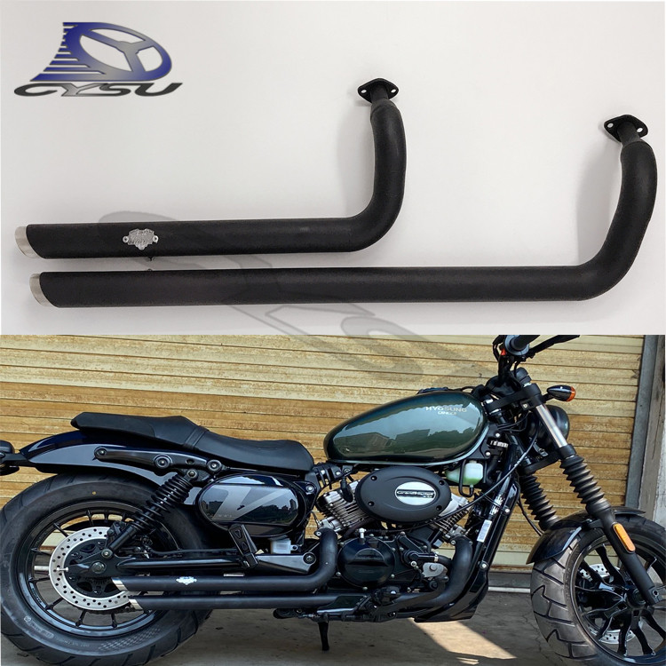 轻骑大韩晓星哈雷马蹄声带排气管