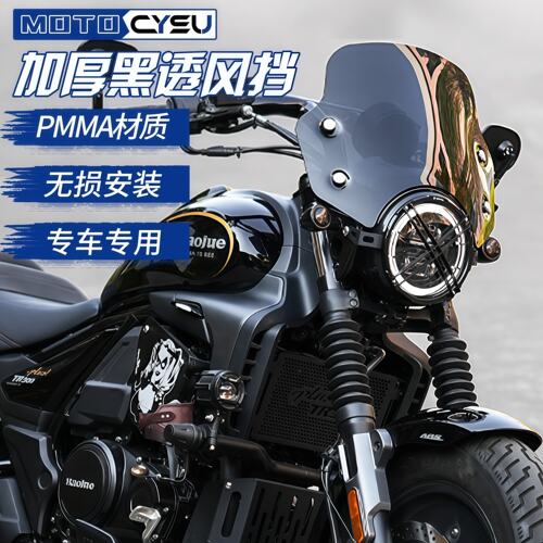 豪爵TR300plus改装前挡风