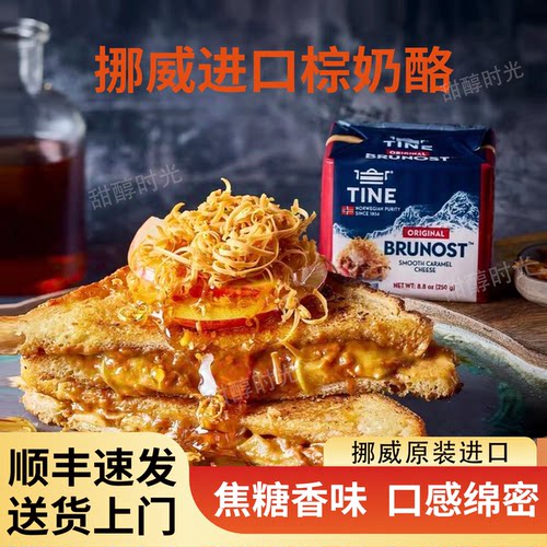 挪威进口TINE棕色奶酪130g