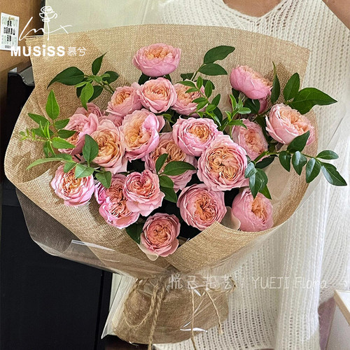 新款彩色亚麻布花束包装纸