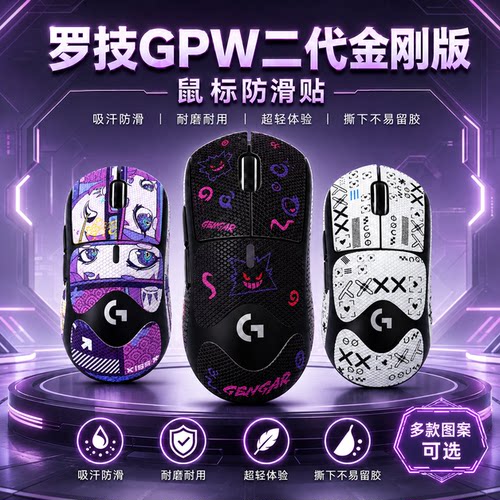 适用罗技GPW系列防滑贴来图定制