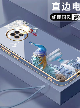 高级感电镀适用华为畅享20plus手机壳畅想女新款硅胶手机套软壳中国风保护套男镜头全包防摔文字