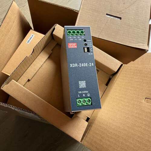 议价台湾明纬XDR-240E-24导轨电源24V 240W 10可维修