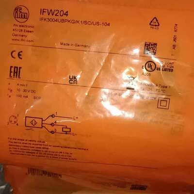 议价易福门IFW204接近开关，，德国制造，型号IF可维修