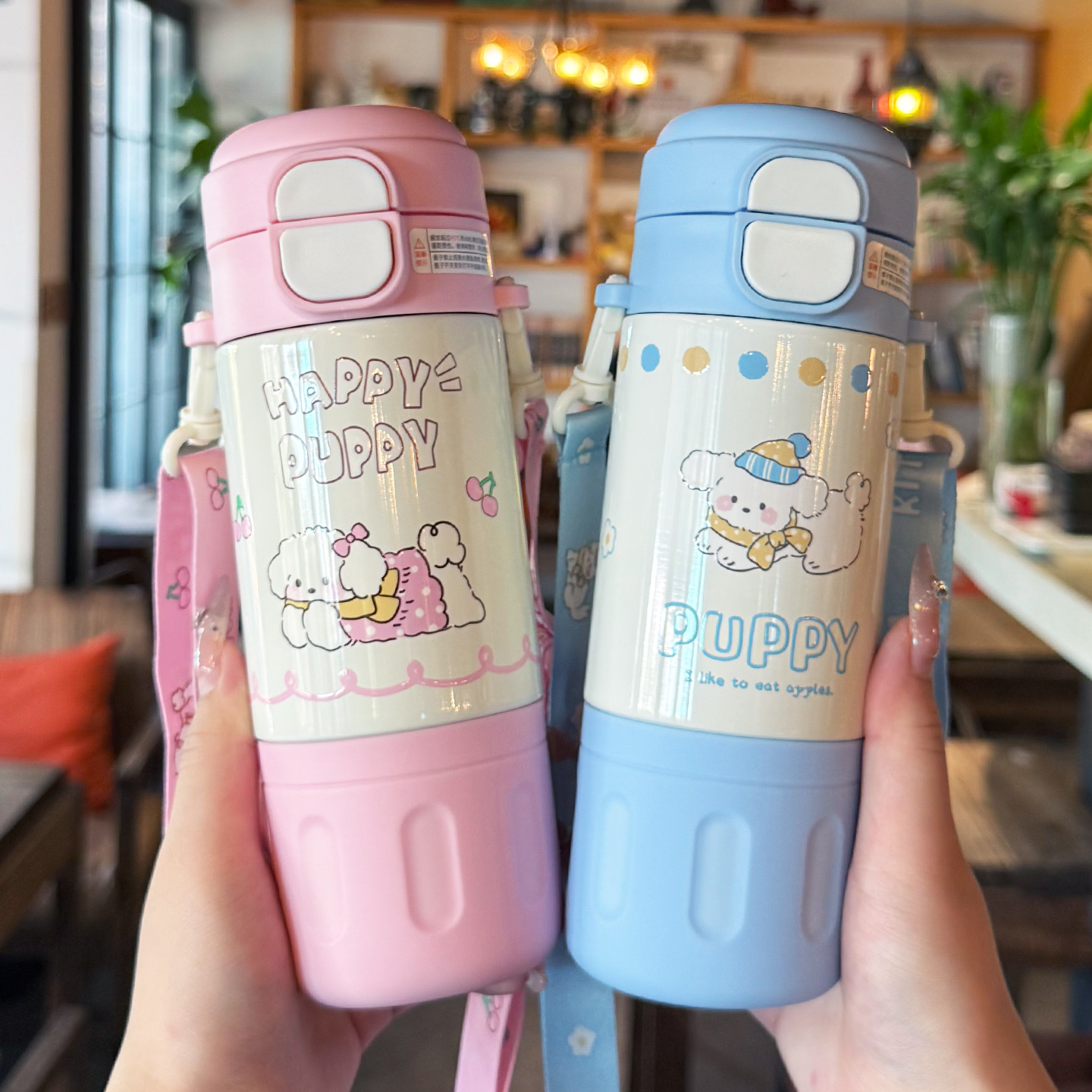 儿童保温杯男女孩316吸管水杯子