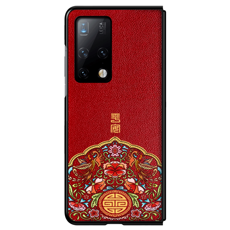 华为matex3真皮中国风手机壳送膜