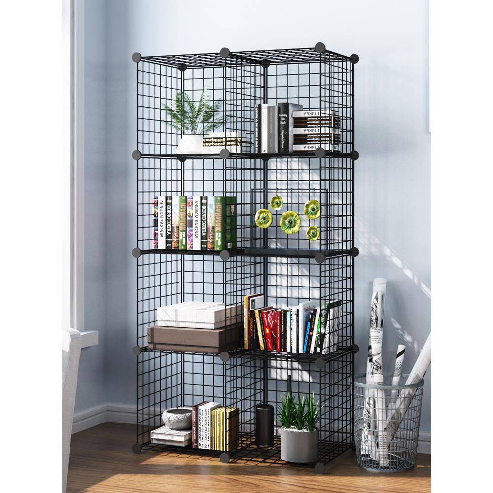 新品热销简易柜置物架现衣代组合收纳客厅书架多层储物整理架铁网