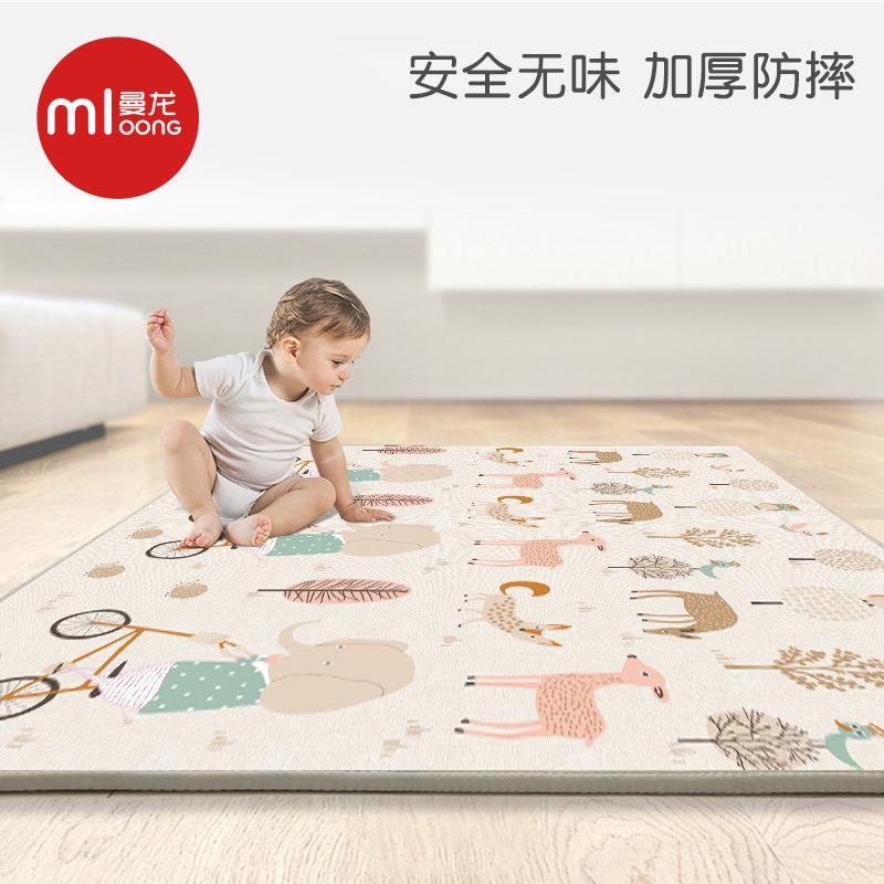 曼龙XPE宝宝爬行垫加厚泡沫地垫儿童游戏垫防摔爬爬垫50*1810*2cm