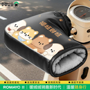 电动摩托车手把套冬季 皮革防水手套加绒加厚电瓶车保暖护手罩2025