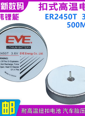 亿纬ER2450T汽车胎压电池3.6V税控盘主板电池PLC编程电池TLH-2450